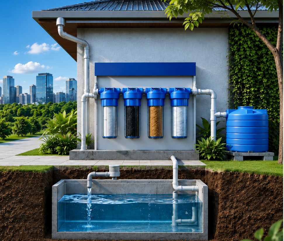 Hume Type Rainwater Harvesting