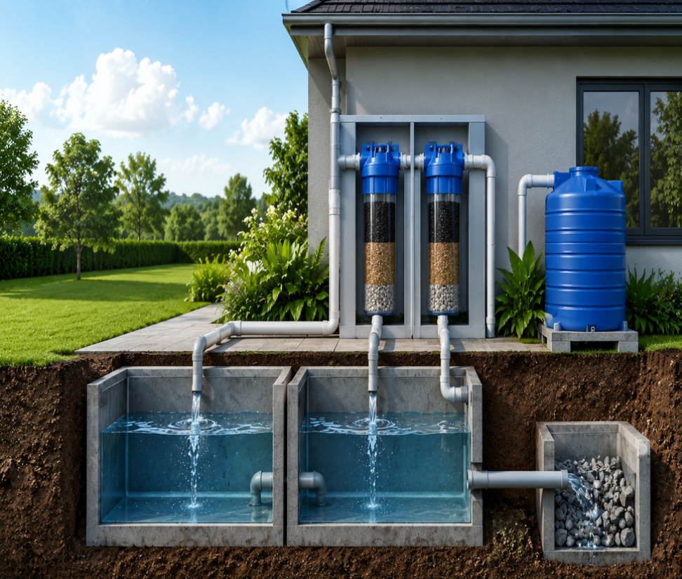 Surface Filter Module Rainwater Harvesting System